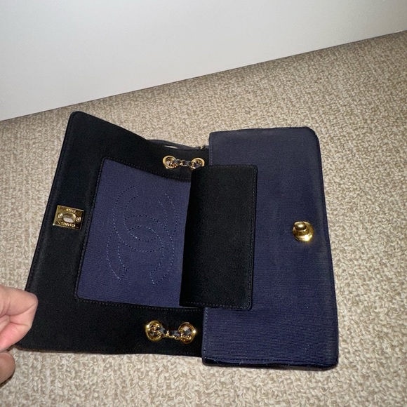 Chanel Mademoiselle Classic Quilted Satin Grosgrain Small Crossbody Flap Bag - Picture 9 of 16